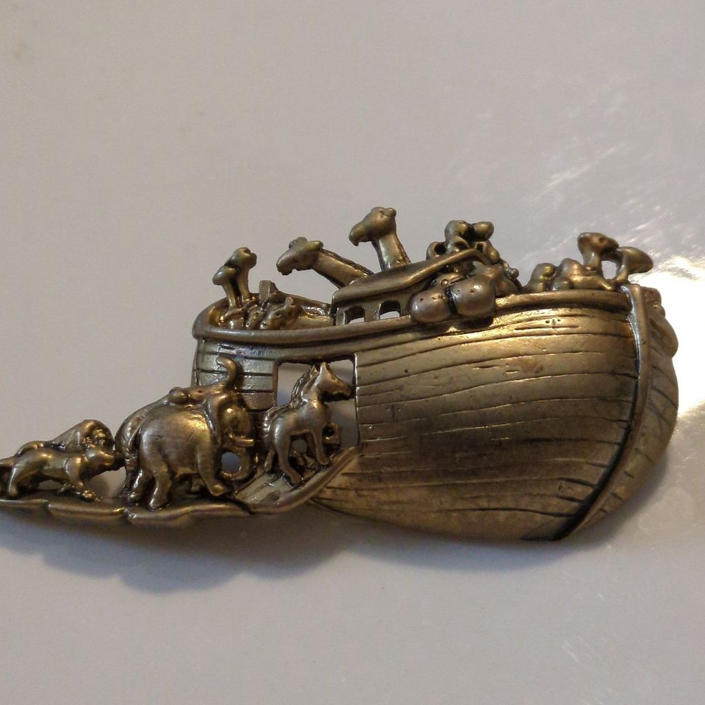 Vintage Noah's Ark Brooch American Jewelry Company